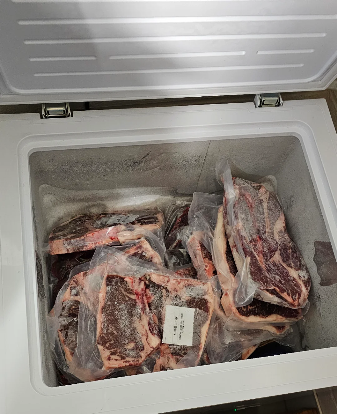 Beef Freezer Capacity Calculator 2 A quarter cow's worth of beef filling most of a freezer