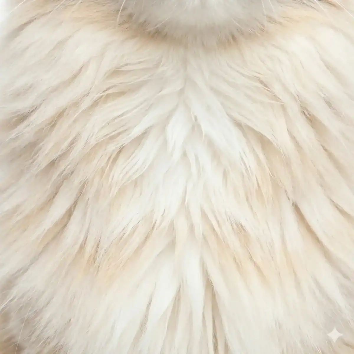 Maine Coon Color Calculator 15 Cream smoke Maine Coon fur showing pale cream tips with white roots