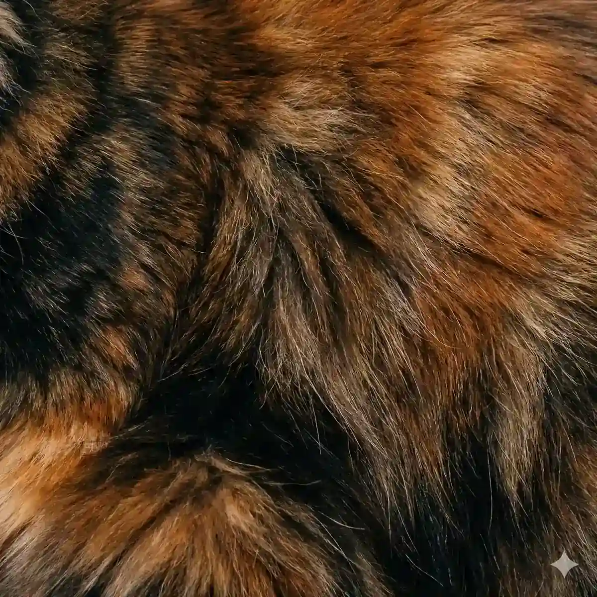 Maine Coon Color Calculator 17 Tortoiseshell Maine Coon fur showing intermingled black and red-orange patches