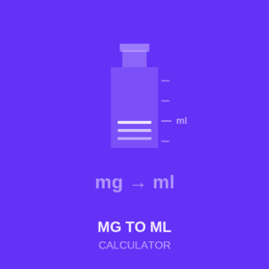 mg to ml Calculator