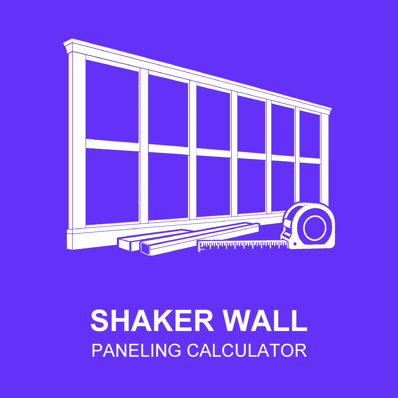 Shaker Wall Panelling Calculator